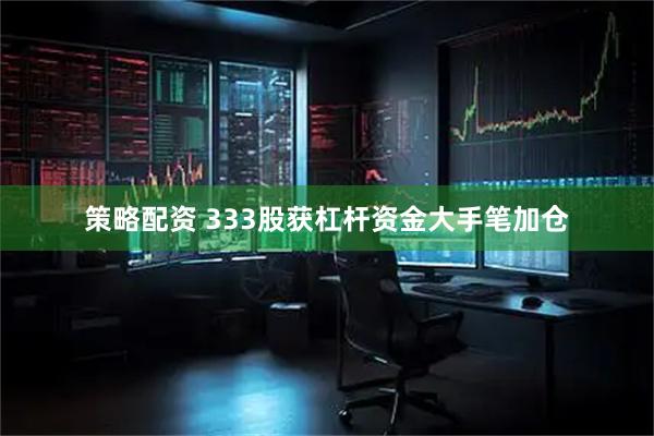 策略配资 333股获杠杆资金大手笔加仓